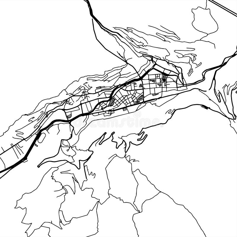 Mapa del vector de Vella del la de Andorra