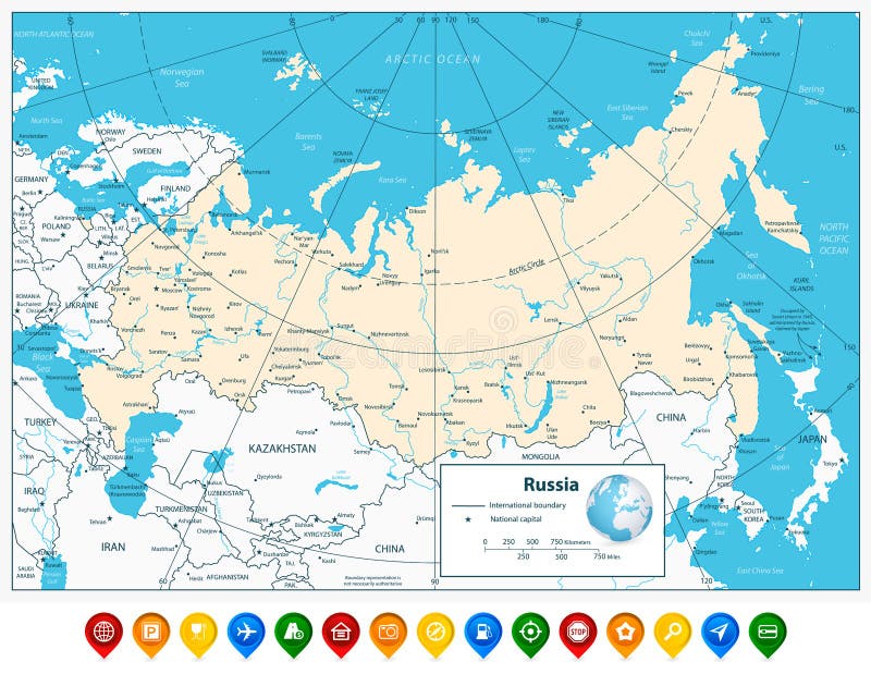 Mapa Administrativo Da Federação Russa Ilustração do Vetor - Ilustração de  terra, yekaterinburg: 116734506