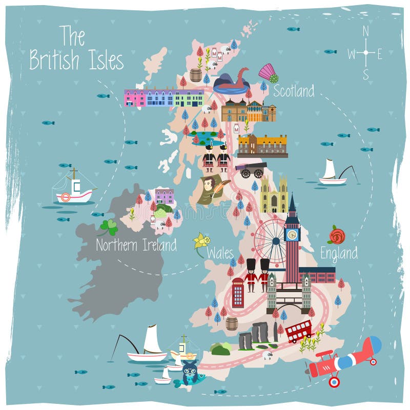 Mapa do curso de Reino Unido