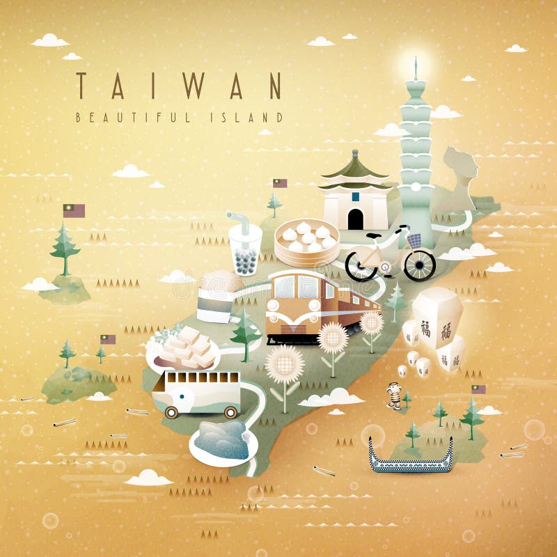 Mapa do curso de Taiwan