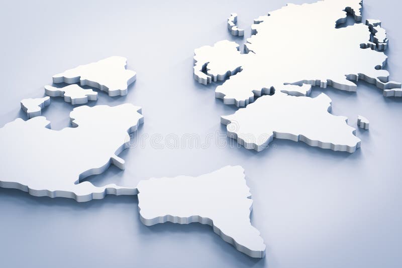 Mapa do mundo branco imagens de stock Mapa do mundo branco imagens de stock