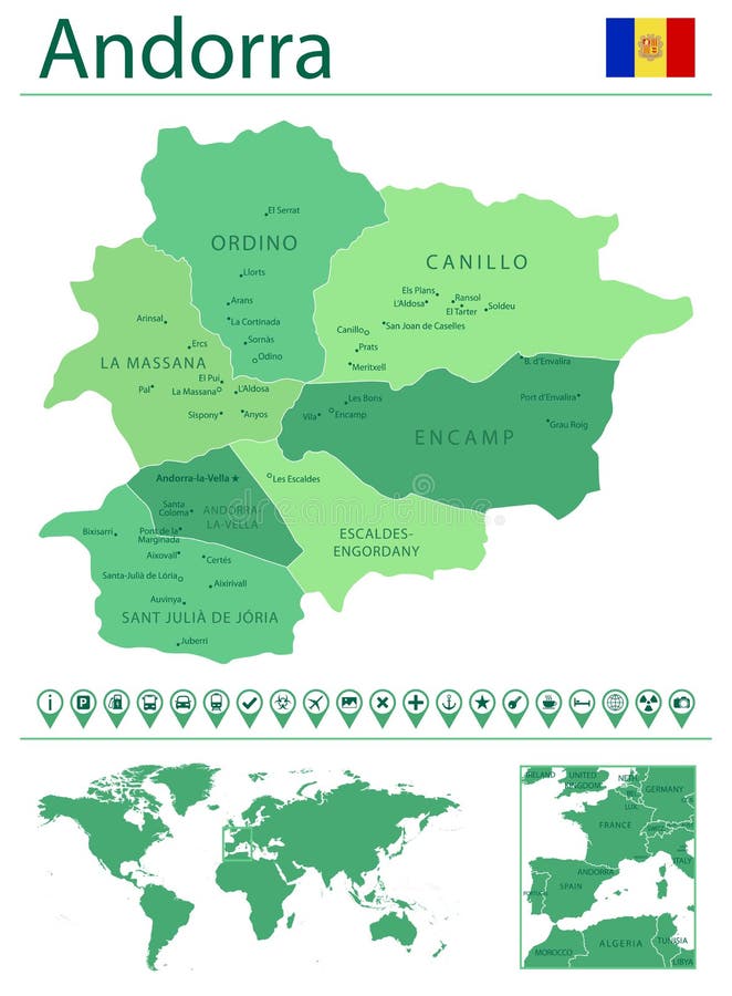 Portugal detalhou mapa administrativo azul com bandeira do país e  localização no mapa do mundo. imagem vetorial de gt29© 462206616