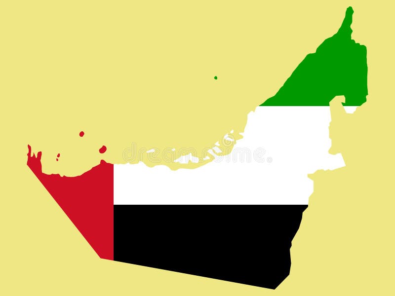 Mapa emirat najważniejszym arabska