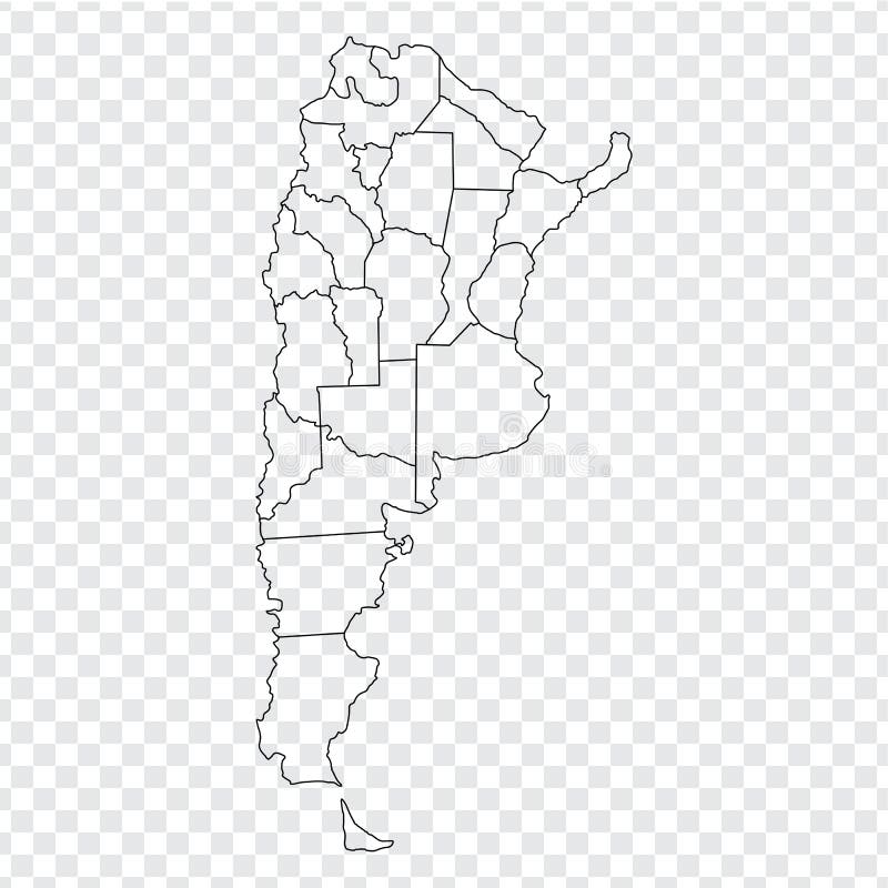 Mapa En Blanco La Argentina Mapa De Alta Calidad La Argentina Con Las