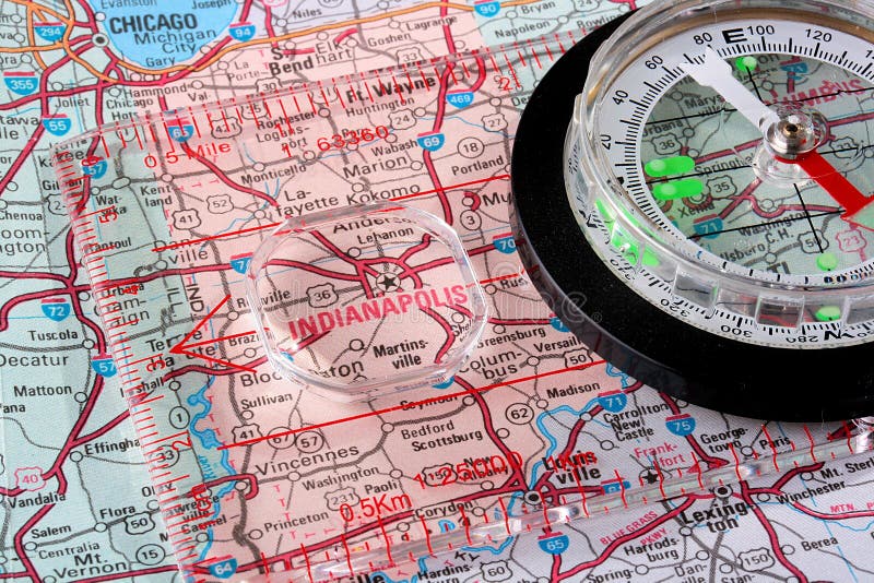 Mapa Indianapolis imagem de stock Mapa Indianapolis imagem de stock