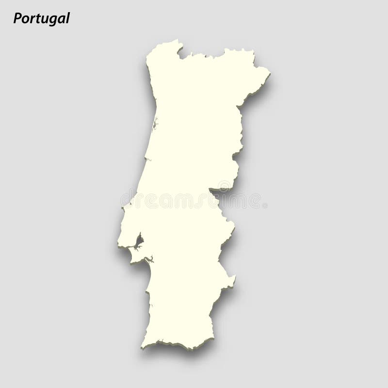 Mapa 3d das relações entre portugal e espanha