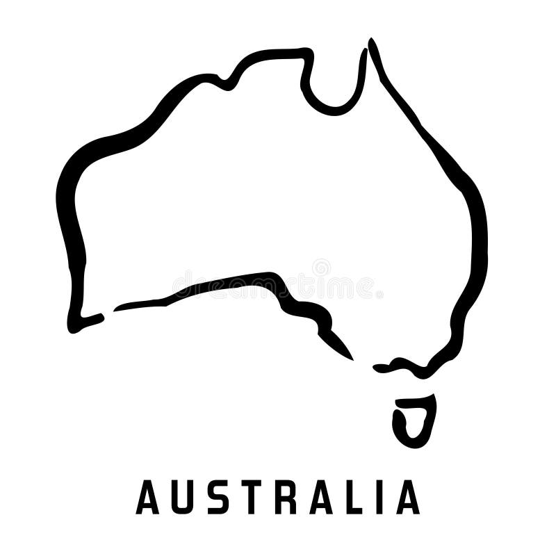 mapa kontynentalna politycznej australii