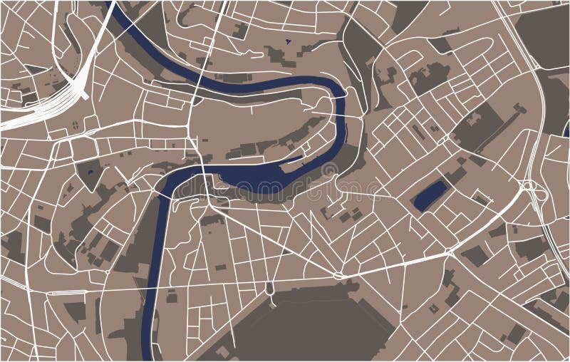 Mapa miasto Bern, Szwajcaria ilustracji Mapa miasto Bern, Szwajcaria ilustracji