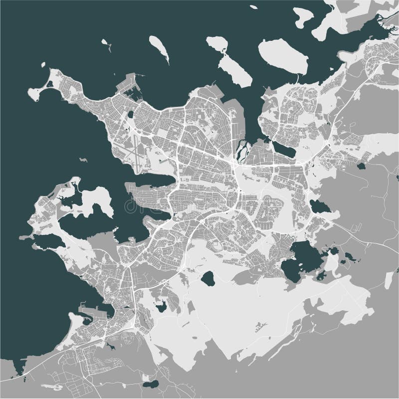 Mapa miasto Reykjavik, Kapitałowy region, Iceland ilustracji Mapa miasto Reykjavik, Kapitałowy region, Iceland ilustracji