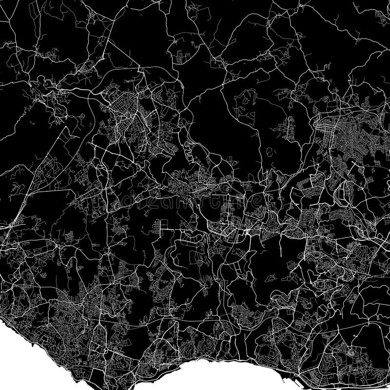 Mapa de Portugal Preto imagem vetorial de Volina© 1173265