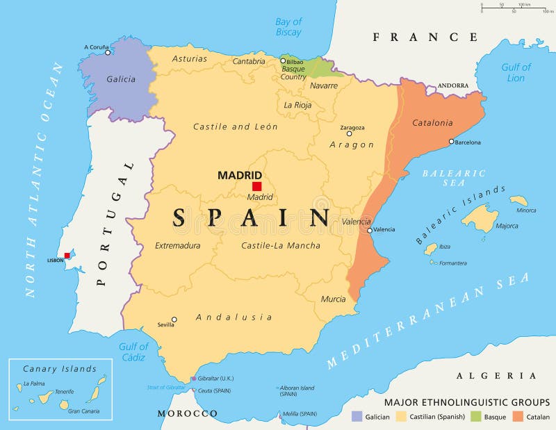 Foto de Mapa De Espanha E De Portugal e mais fotos de stock de Mapa - Mapa,  Espanha, Madrid - iStock