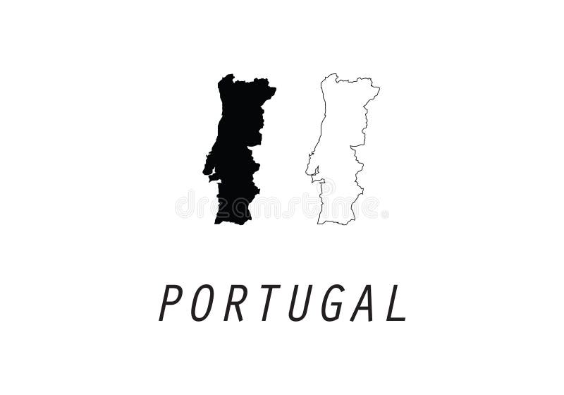 doodle freehand drawing of portugal map. 4686771 Vector Art at Vecteezy