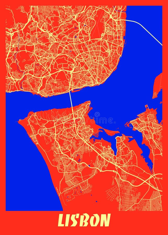 Mapa De Portugal E Cor Branca Das Estradas Ilustração do Vetor - Ilustração  de porto, terra: 145762220