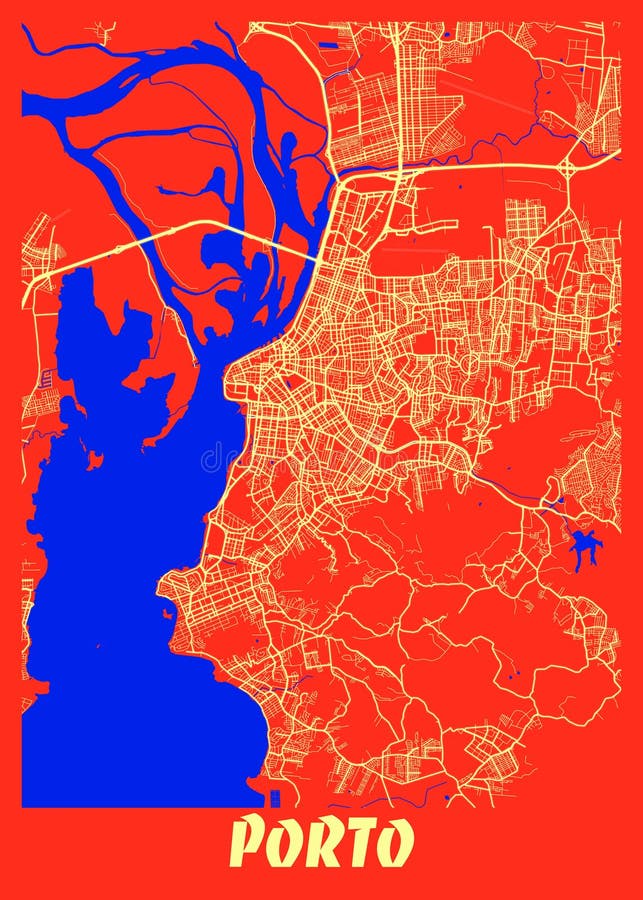 Mapa De Portugal E Cor Branca Das Estradas Ilustração do Vetor - Ilustração  de porto, terra: 145762220