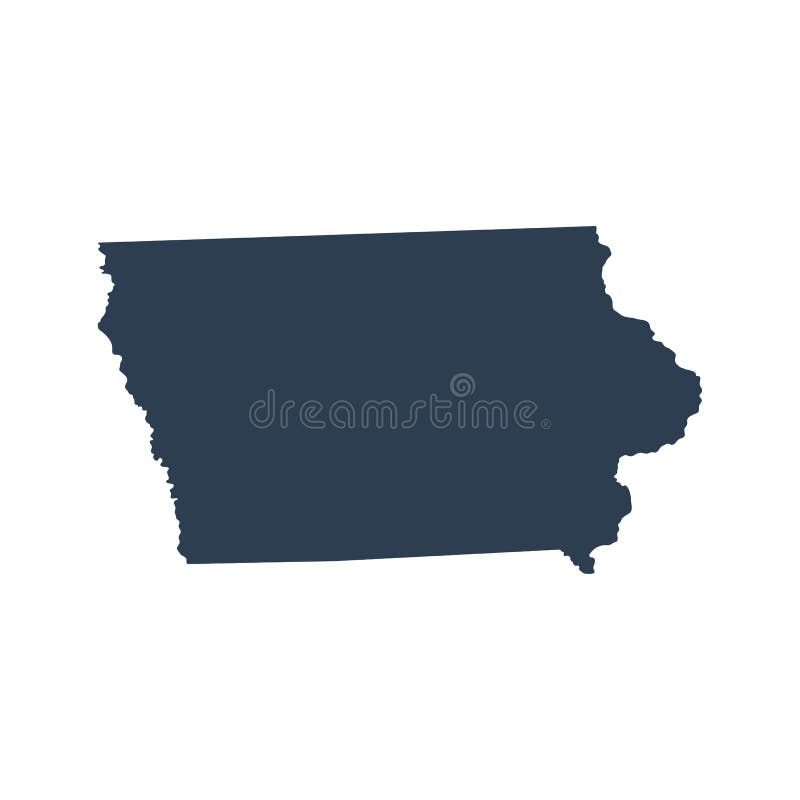 Mapa U S stan Iowa royalty ilustracja Mapa U S stan Iowa royalty ilustracja