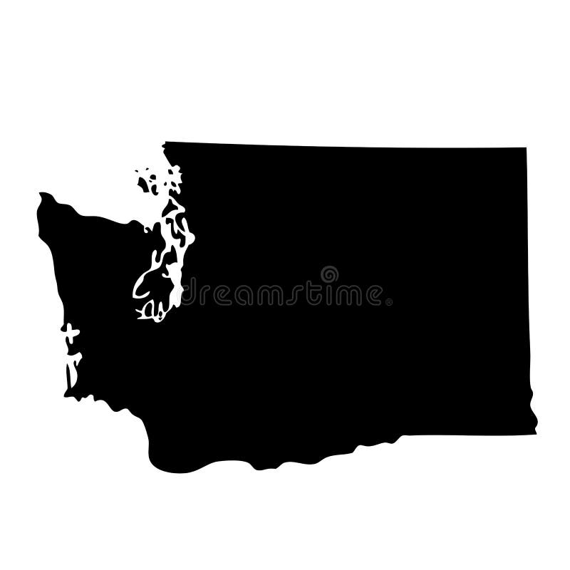 Mapa U S stan Waszyngton ilustracji Mapa U S stan Waszyngton ilustracji