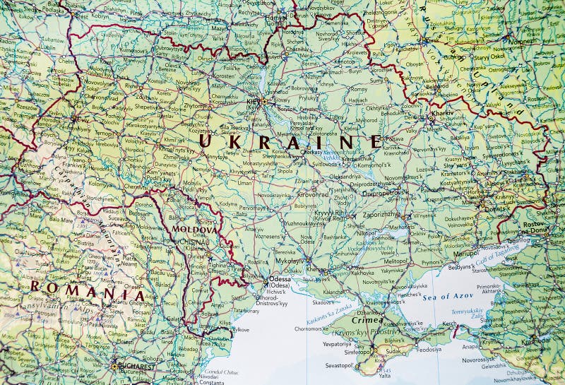 mapa Ukraine