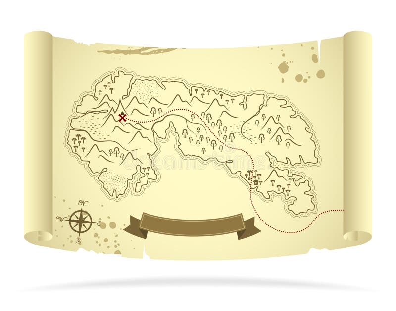 Mapa do Tesouro e Pergaminho by interprete-me on DeviantArt