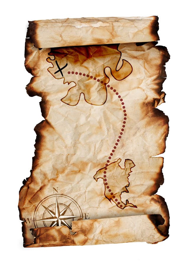 Mapa do tesouro imagem de stock. Imagem de escrita, compasso
