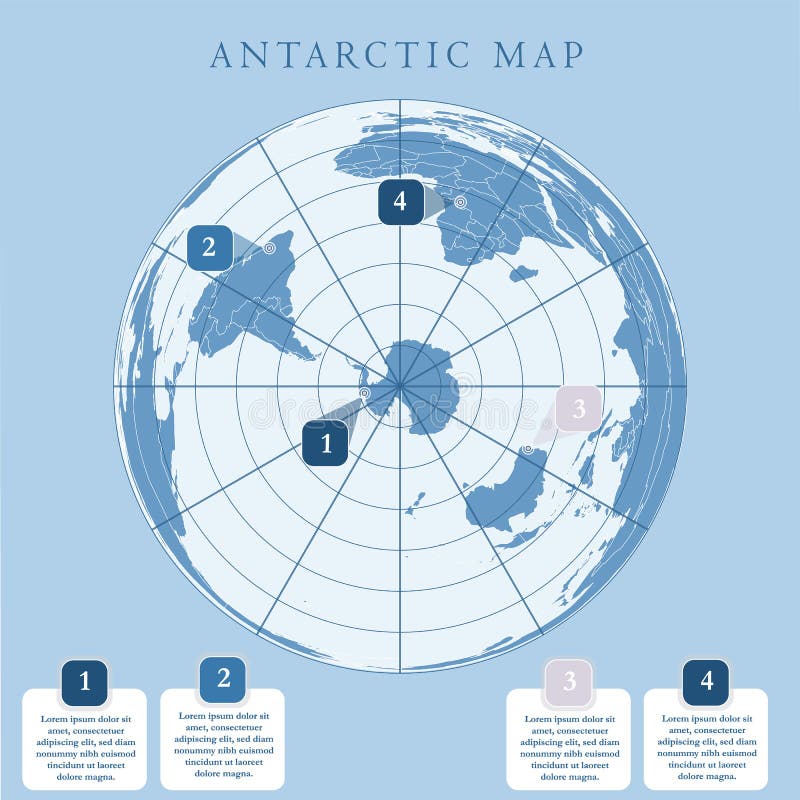 Mapa ártico con límite, rejilla y la etiqueta de los países ilustración del vector Mapa ártico con límite, rejilla y la etiqueta de los países ilustración del vector