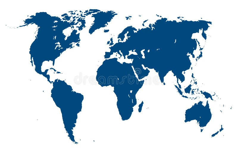 Mapa świata ilustracyjny wektora