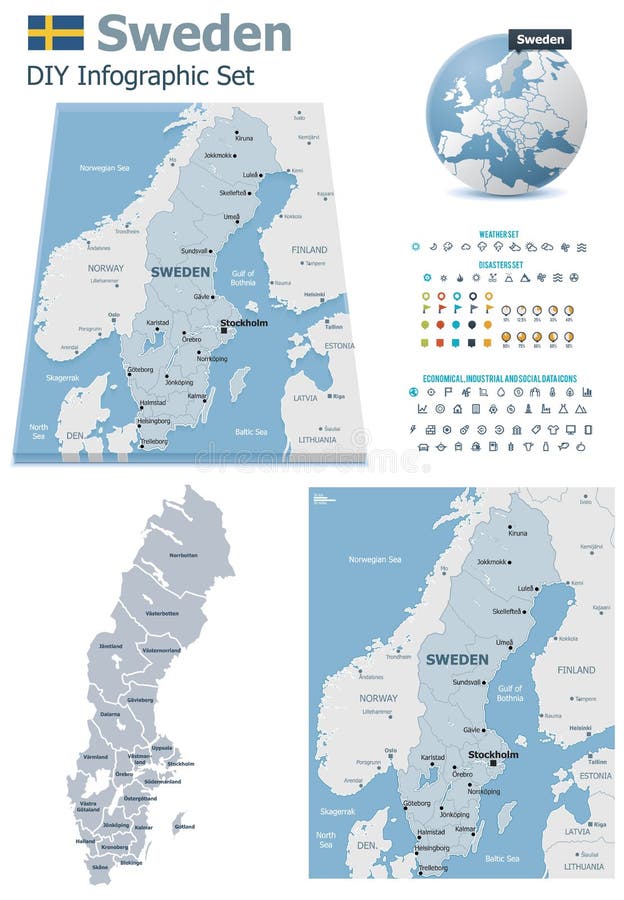 Mapa Da Escandinávia. Noruega Suécia Finlândia Dinamarca Islândia E Ilhas  Faroé. Mapa Dos Países Nórdicos. Fundo Vetorial Para Ilustração Stock -  Ilustração de noruega, europeu: 198454676