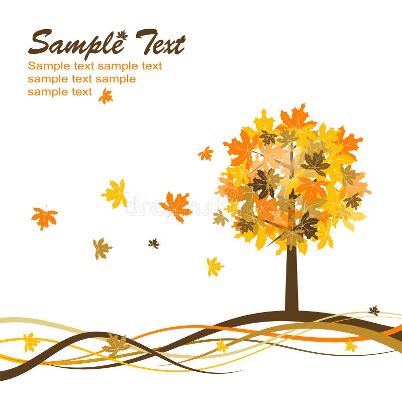 Maple autumn background