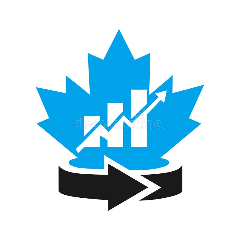 Maple Financial Logo Design. Canadian Financial Logo Stock Vector