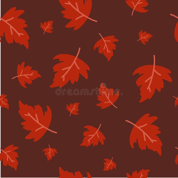 Hand Drawn Maple Leaf Background Material Stock Photos Free & Royalty