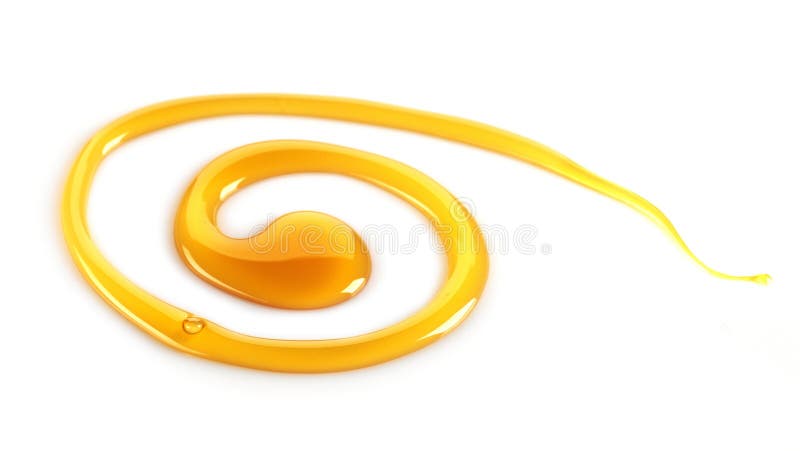 Maple syrup swirl stock photography