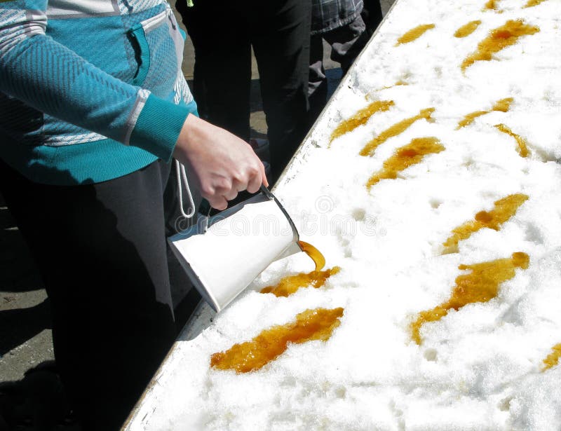 Maple taffy royalty free stock image