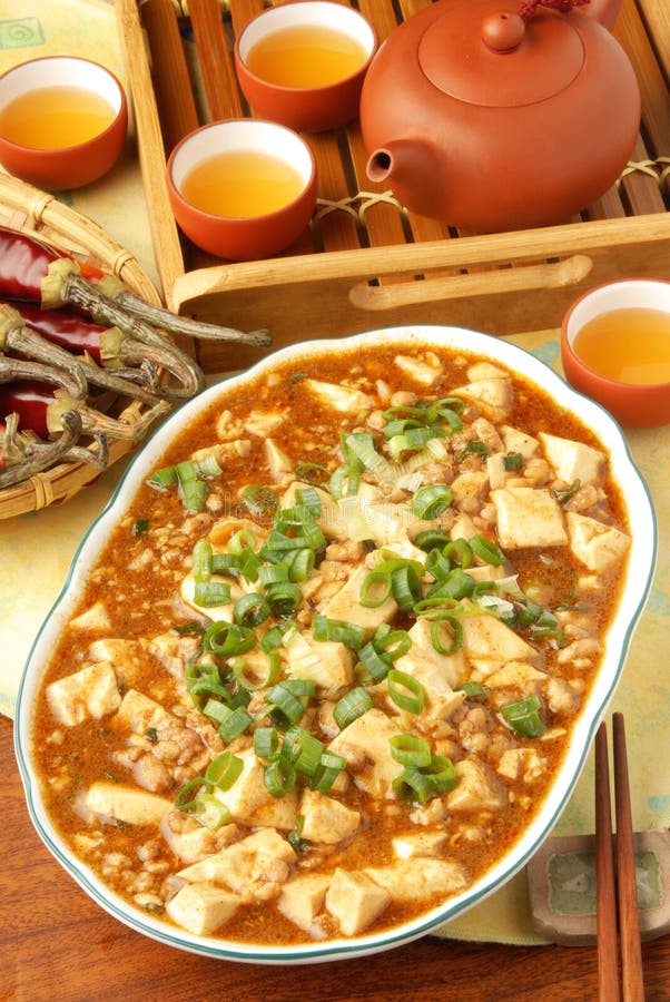 Mapo tofu stock photo. Image of plate, meal, gourmet - 16076174