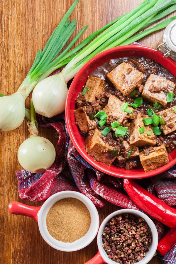 Mapo Tofu - Sichuan Spicy Dish Stock Photo - Image of overhead, gourmet