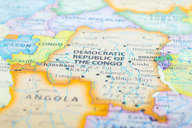 Mappa della Repubblica democratica del Congo