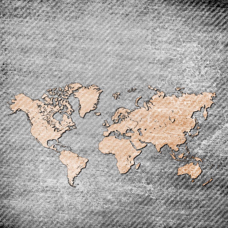 Mappa di lerciume del mondo royalty illustrazione gratis Mappa di lerciume del mondo royalty illustrazione gratis