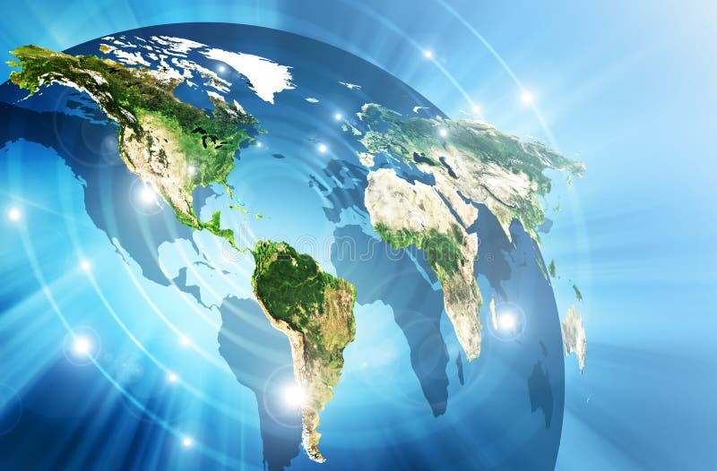 Mappa di mondo su un fondo tecnologico Migliore concetto del Internet del commercio globale Elementi di questa immagine ammobilia illustrazione vettoriale Mappa di mondo su un fondo tecnologico Migliore concetto del Internet del commercio globale Elementi di questa immagine ammobilia illustrazione vettoriale