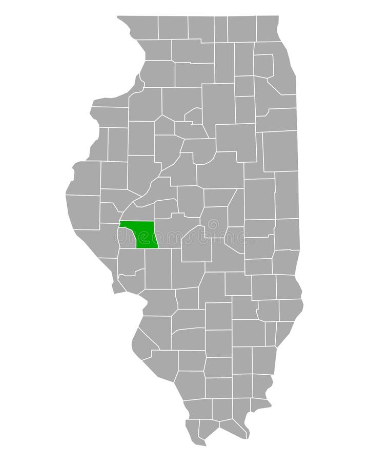 Detailed and accurate illustration of map of Morgan in Illinois. Detailed and accurate illustration of map of Morgan in Illinois