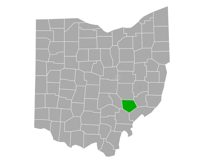 Detailed and accurate illustration of map of Morgan in Ohio. Detailed and accurate illustration of map of Morgan in Ohio