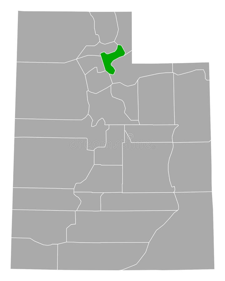 Detailed and accurate illustration of map of Morgan in Utah. Detailed and accurate illustration of map of Morgan in Utah