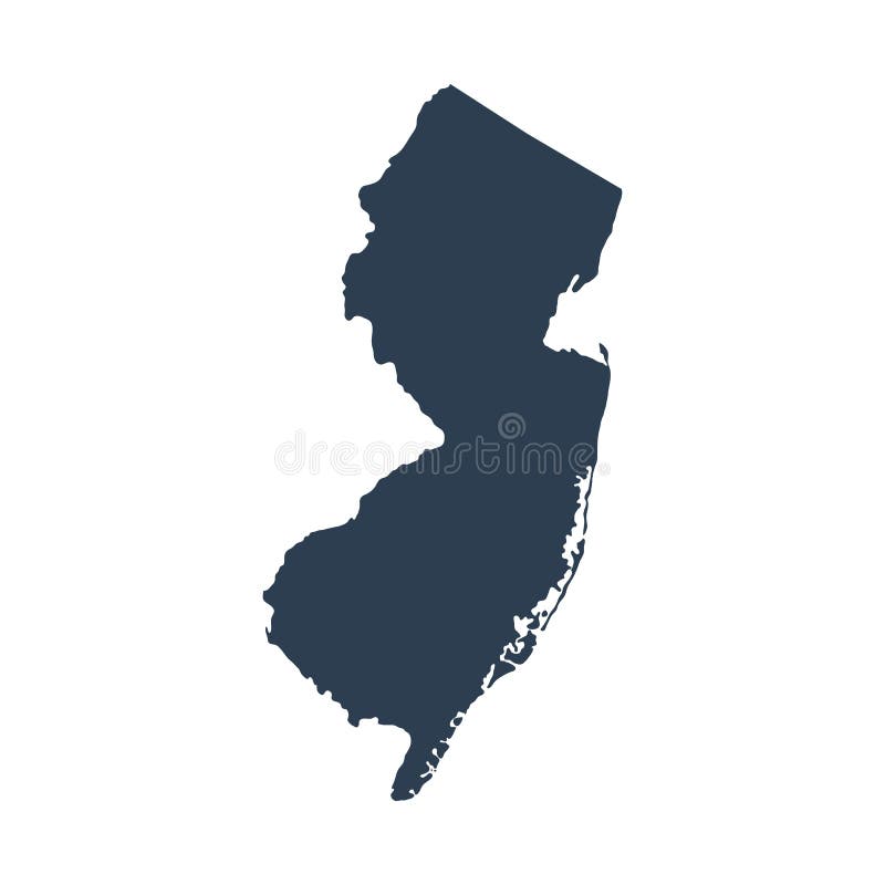 Mappa di U S stato New Jersey royalty illustrazione gratis Mappa di U S stato New Jersey royalty illustrazione gratis