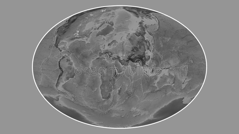 Mappa globale della piastra araba. faire. scala di grigi royalty illustrazione gratis
