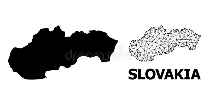 Mappa della Slovacchia illustrazione vettoriale ...