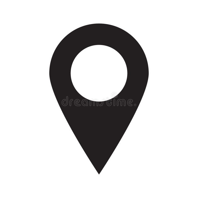 Maps pin. Location map icon. Location pin. Pin icon vector. vector illustration