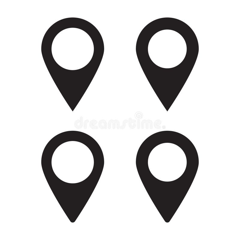 Maps pin. Location map icon. royalty free illustration