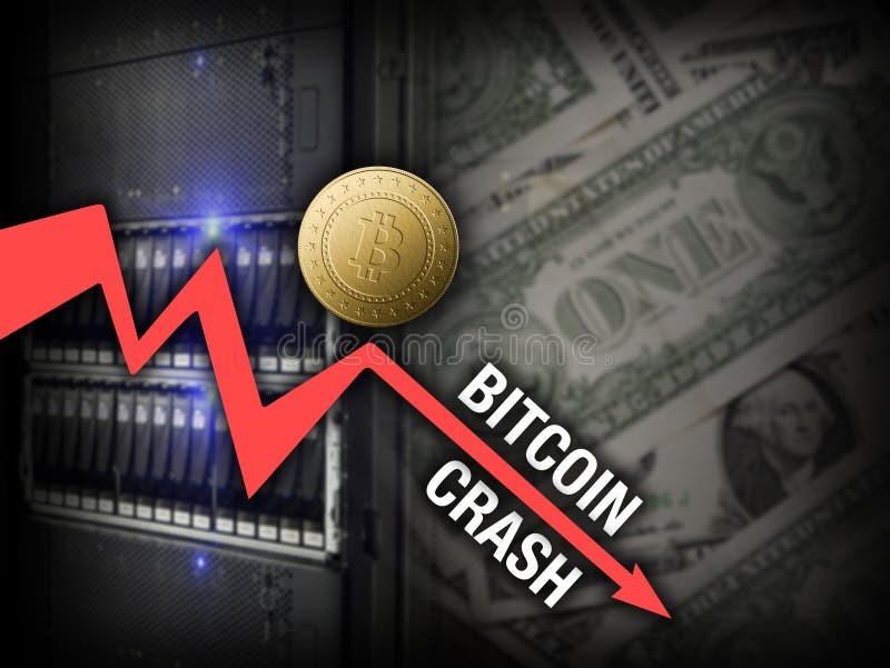 Mapy bitcoin ceny trzask na serwerze i dolarach tło ilustracji Mapy bitcoin ceny trzask na serwerze i dolarach tło ilustracji