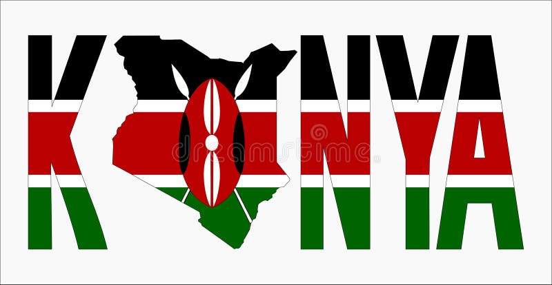 mapy, kenya tekst ilustracji mapy, kenya tekst ilustracji