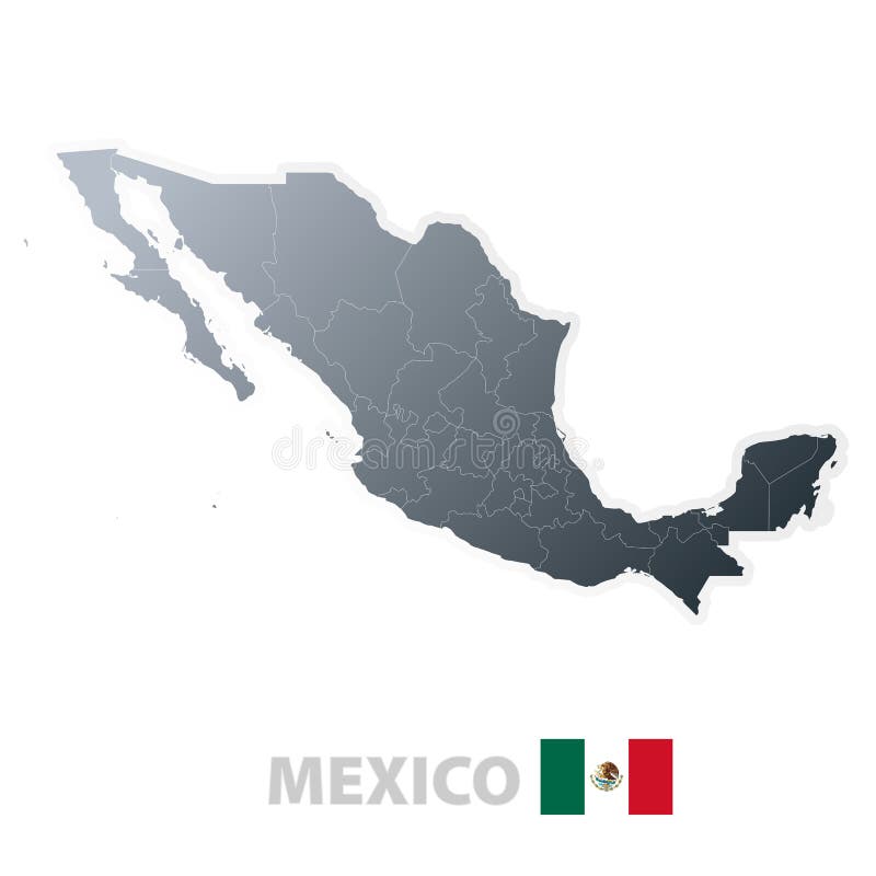 Mapy, urzędnik bandery Meksyku