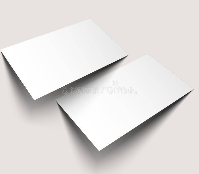 Maqueta en blanco de las tarjetas de visita libre illustration Maqueta en blanco de las tarjetas de visita libre illustration