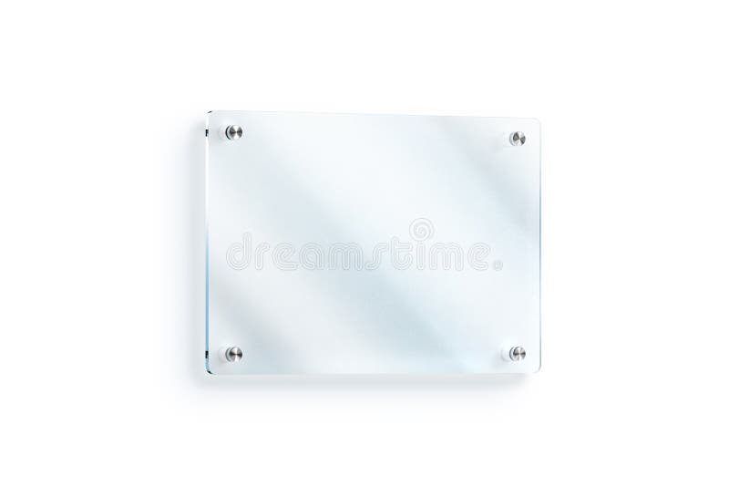 Maquette fixée au mur en verre vide de plat de signe, chemin de coupure illustration de vecteur Maquette fixée au mur en verre vide de plat de signe, chemin de coupure illustration de vecteur