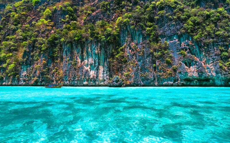 Beautiful crystal clear sea at tropical island, Phi Phi island, Andaman sea, Thailand. Beautiful crystal clear sea at tropical island, Phi Phi island, Andaman sea, Thailand